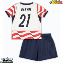 United States Timothy Weah #21 Replica Home Minikit World Cup 2026 Short Sleeve (+ pants)